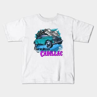 PSYCHOBILLY CADILLAC Kids T-Shirt